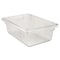 Rubbermaid Commercial Food/Tote Boxes, 3 1/2gal, 18w x 12d x 6h, Clear FG330900CLR - alternate 1